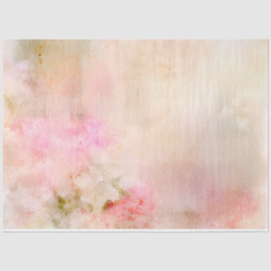 Een Shabby Chic Bloemige Ephemera Ontwerpreeks 2 Tissuepapier (Voorkant)