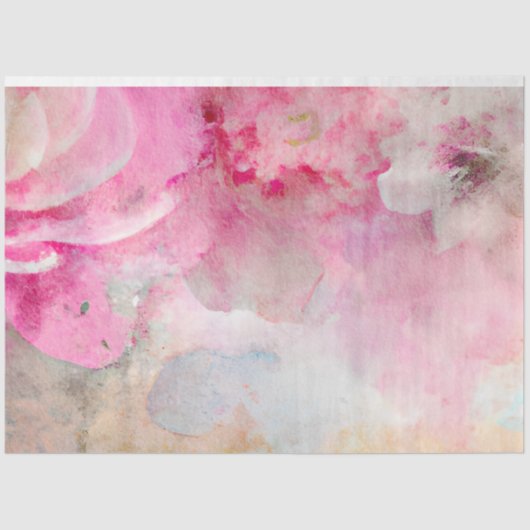 Een Shabby Chic Floral Ephemera Design Series 8 Tissuepapier (Voorkant)