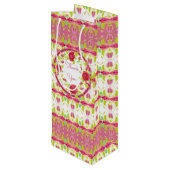 Een Shabby Chic-kleur Wijn Cadeautas (Achterkant Gekanteld)