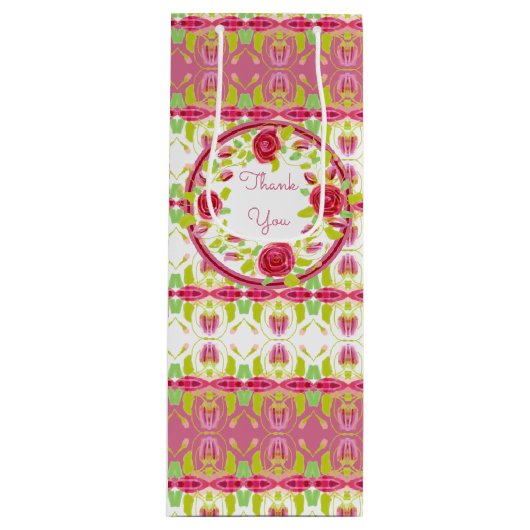 Een Shabby Chic-kleur Wijn Cadeautas (Voorkant)