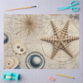 Een Shabby Chic Nautical Serie Design 14 Tissuepapier (Craft)
