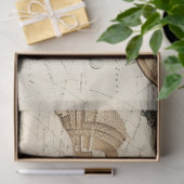 Een Shabby Chic Nautical Serie Design 5 Tissuepapier (Geschenk)