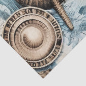 Een Shabby Chic Nautical Serie Ontwerp 12 Tissuepapier (Detail)
