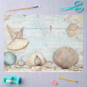 Een Shabby Chic Nautical Serie Ontwerp 1 Tissuepapier (Craft)