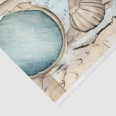 Een Shabby Chic Nautical Serie Ontwerp 1 Tissuepapier (Detail)