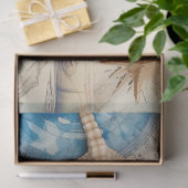 Een Shabby Chic Nautical Serie Ontwerp 2 Tissuepapier (Geschenk)