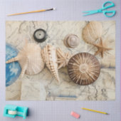 Een Shabby Chic Nautical Serie Ontwerp 2 Tissuepapier (Craft)