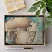 Een Shabby Chic Nautical Serie Ontwerp 3 Tissuepapier (Geschenk)
