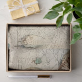 Een Shabby Chic Nautical Serie Ontwerp 7 Tissuepapier (Geschenk)