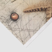 Een Shabby Chic Nautical Serie Ontwerp 7 Tissuepapier (Detail)