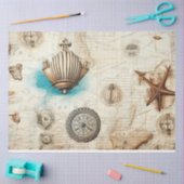 Een Shabby Chic Nautical Serie Ontwerp 8 Tissuepapier (Craft)