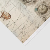 Een Shabby Chic Nautical Serie Ontwerp 8 Tissuepapier (Detail)