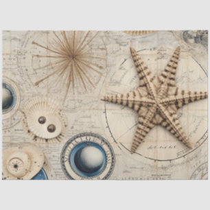 Een Shabby Chic Nautical Series Design 14 Tissuepapier