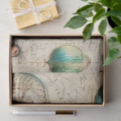 Een Shabby Chic Nautical Series Design 6 Tissuepapier (Geschenk)