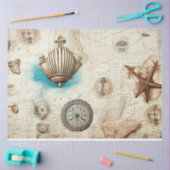 Een Shabby Chic Nautical Series Design 8 Tissuepapier (Craft)