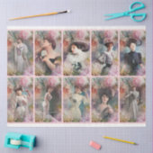 Een Shabby Chic Parisian Woman Series Design 14 Tissuepapier (Craft)