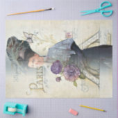 Een Shabby Chic Parisian Woman Series Design 28 Tissuepapier (Craft)