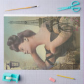 Een Shabby Chic Parisian Woman Series Design 6 Tis Tissuepapier (Craft)
