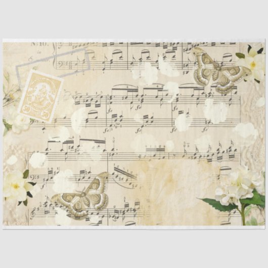 Een Shabby Chic Serie Design 2 Tissuepapier (Voorkant)