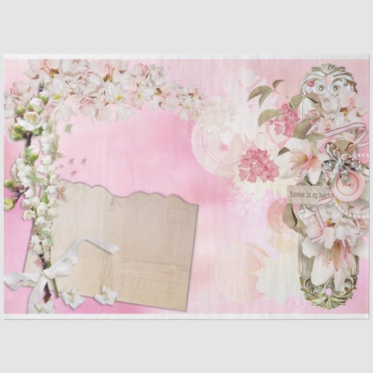 Een Shabby Chic Serie Design 31 Tissuepapier (Voorkant)