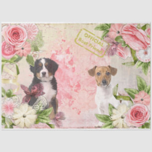 Een Shabby Chic Serie Ontwerp 15 Tissuepapier