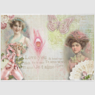 Een Shabby Chic-serie ontwerp 18 Tissuepapier
