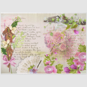 Een Shabby Chic-serie ontwerp 32 Tissuepapier