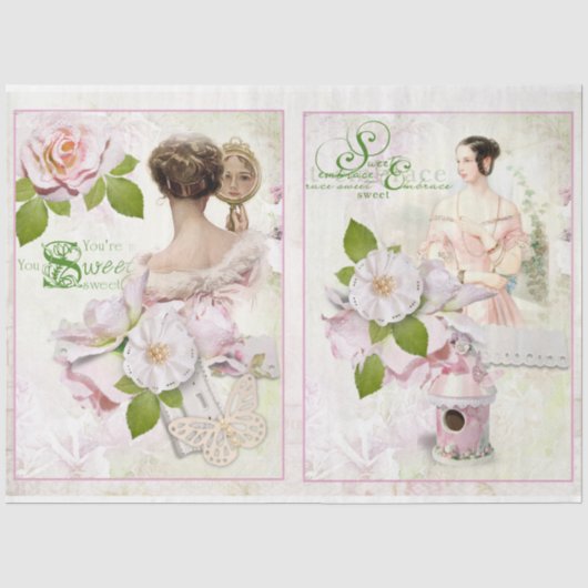 Een Shabby Chic-serie ontwerp 41 Tissuepapier (Voorkant)