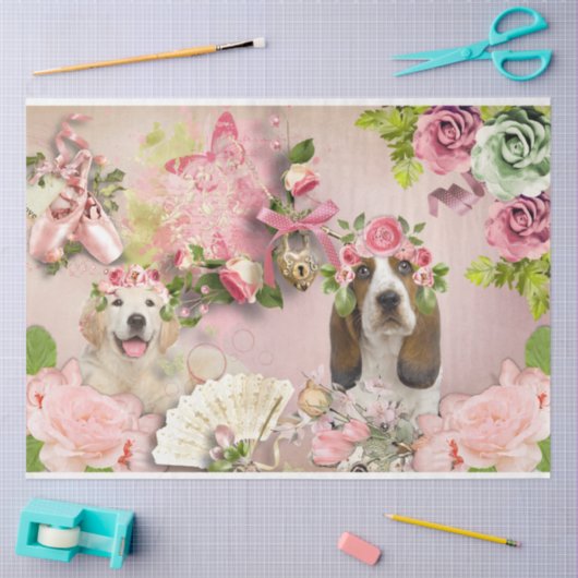 Een Shabby Chic Series Design 14 Tissuepapier (Craft)