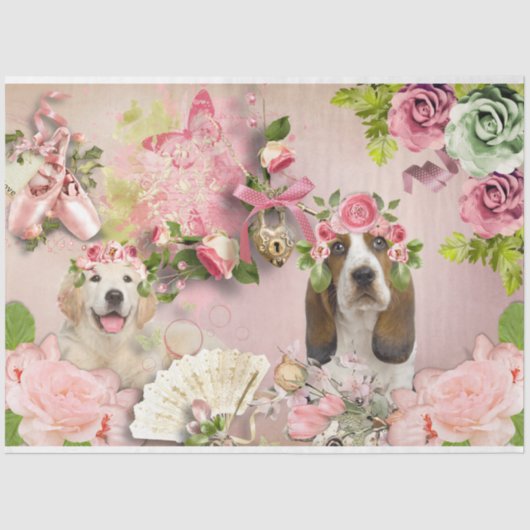 Een Shabby Chic Series Design 14 Tissuepapier (Voorkant)