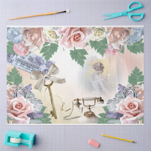 Een Shabby Chic Series Design 21 Tissuepapier (Craft)