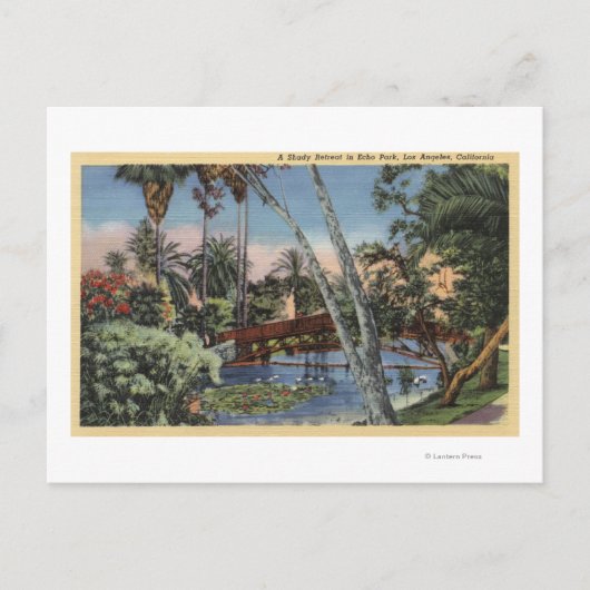 Een Shady Retreat in Echo Park Briefkaart (Voorkant)