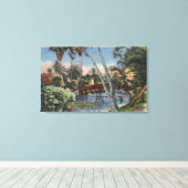 Een Shady Retreat in Echo Park Canvas Afdruk (Insitu (Houten vloer))