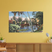 Een Shady Retreat in Echo Park Canvas Afdruk (Insitu (Woonkamer))