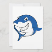 Een Shark Party Boy Birthday Kaart (Achterkant)