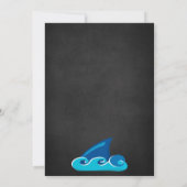 Een Sharktastic verjaardagsuitnodiging Kaart (Achterkant)