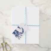 Een Shellabration | Blue Crab Theme Cadeaulabel (Met Touw)