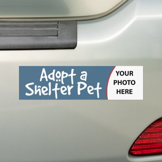 Een Shelter Pet aannemen Bumpersticker (Op auto)