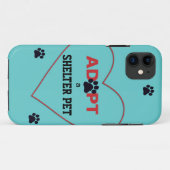 Een Shelter Pet aannemen Case-Mate iPhone Case (Achterkant (horizontaal))