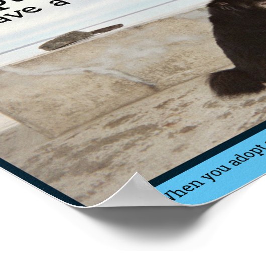 Een Shelter Pet aannemen Poster (Hoek)