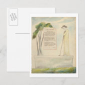 Een Shepherd die de Epitaph leest, van Elegy Briefkaart (Voorkant / Achterkant)