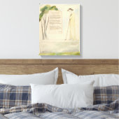 Een Shepherd die de Epitaph leest, van Elegy Canvas Afdruk (Insitu (Slaapkamer))