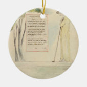 Een Shepherd die de Epitaph leest, van Elegy Keramisch Ornament (Voorkant)