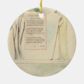 Een Shepherd die de Epitaph leest, van Elegy Keramisch Ornament (Achterkant)