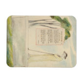 Een Shepherd die de Epitaph leest, van Elegy Magneet (Horizontaal)