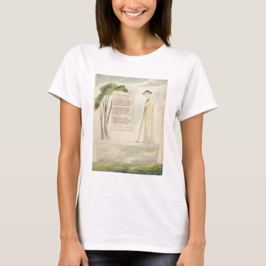 Een Shepherd die de Epitaph leest, van Elegy T-shirt (Voorkant)