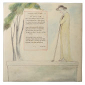 Een Shepherd die de Epitaph leest, van Elegy Tegeltje (Voorkant)