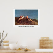 Een Shepherd jongen van Francis of Lenbach Poster (Keuken)