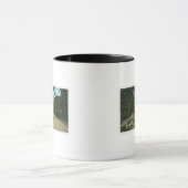 Een Shepherd Leading Sheep op een Maine Highway Mok (Midden)