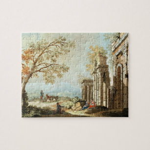 Een Shepherd met geiten en andere figuren bij Cl Legpuzzel